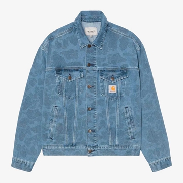 Carhartt WIP Duck Helston Jacket Camo Duck / Blue Bleached